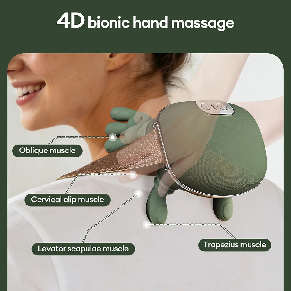 4D Bionic Finger Neck Shoulder Massagerage